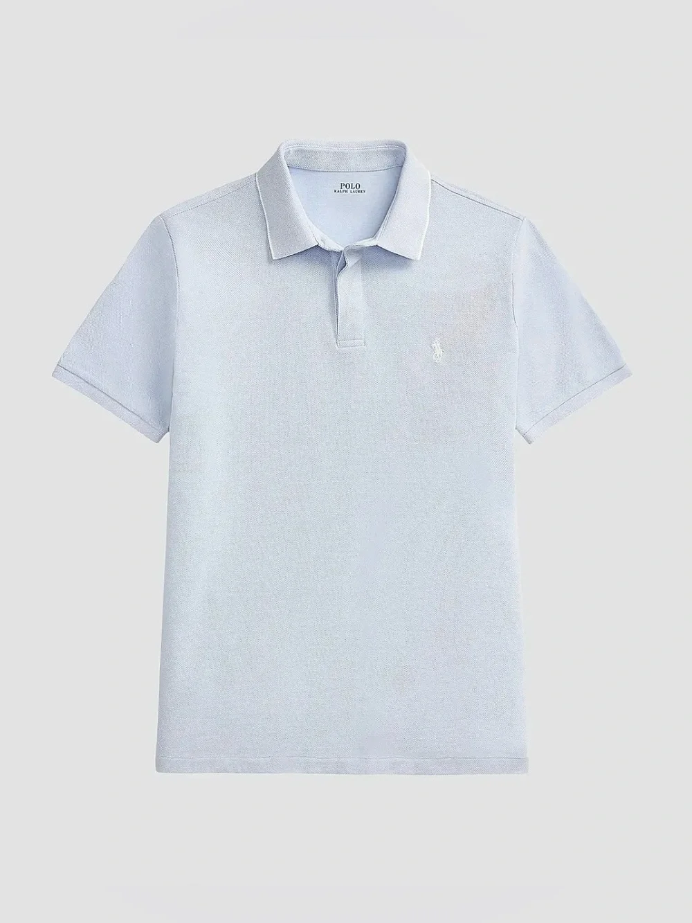 Polo Ralph Lauren Oxford Mesh Stretch Cotton Polo Shirt Sz Medium Blue White NWT